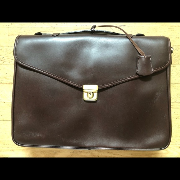 Eddie Bauer Bags Leather Briefcase Poshmark